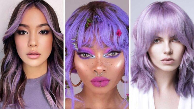 Farbowanie włosów fiolet