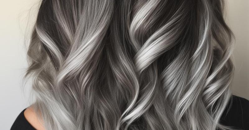 Techniki refleksów w siwych włosach