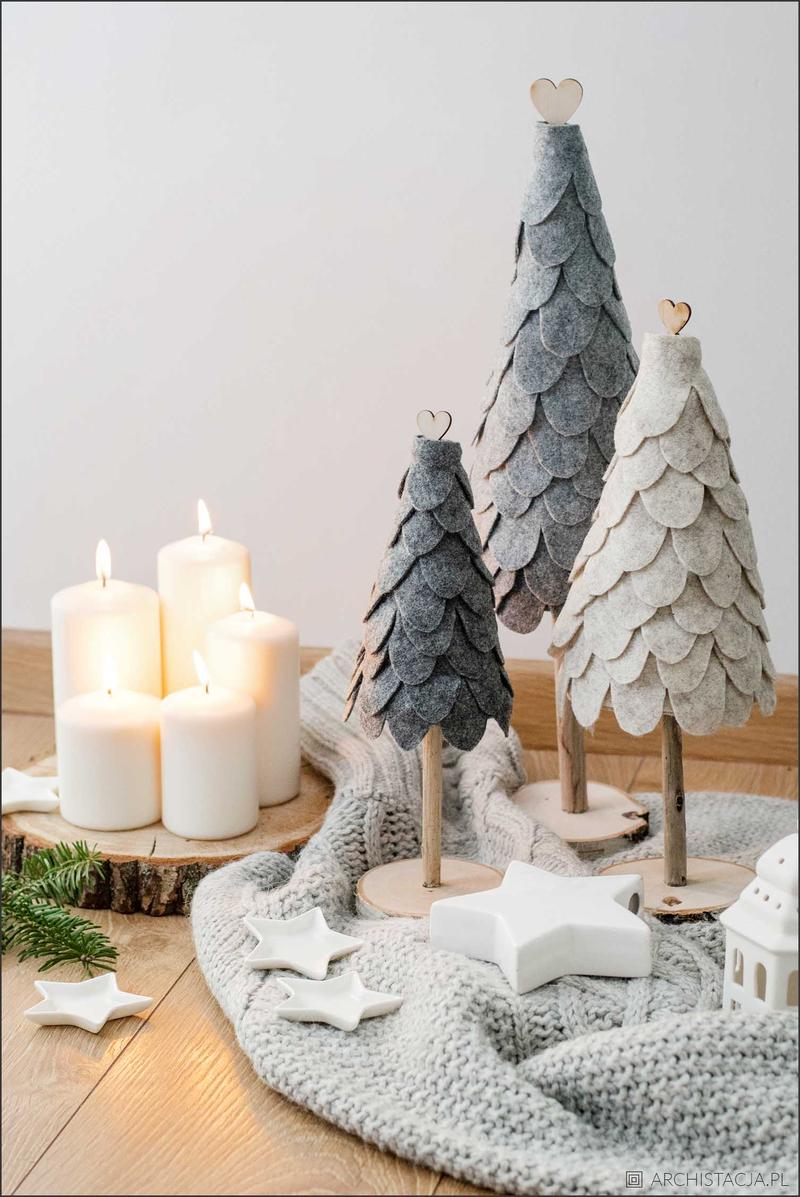 Drewniana choinka DIY