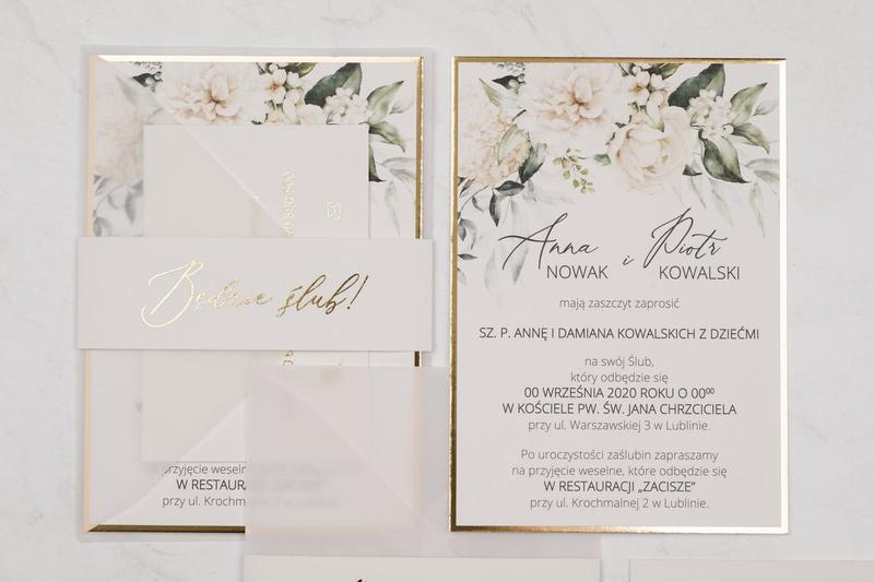 Tradycyjna a nowoczesna papeteria ślubna