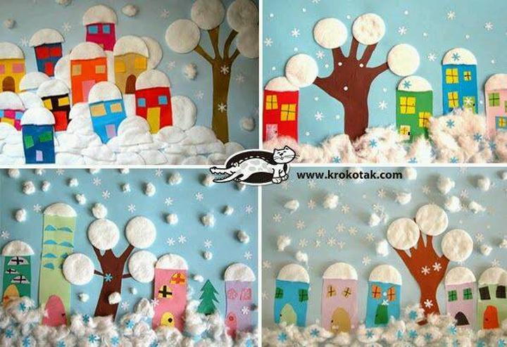 Zimowe prace plastyczne