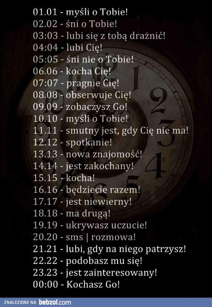 Symbolika godzin i liczb w relacjach