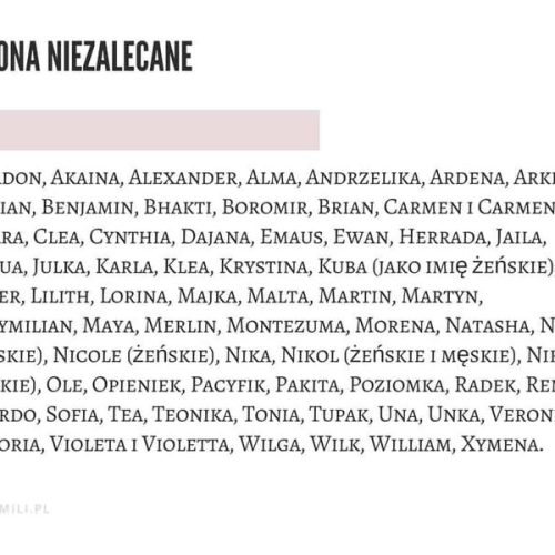 Najgorsze imiona dla dzieci – unikaj tych nazw jak ognia!